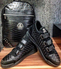 Adidasi/ghete/sneakers/tenesi Philipp Plein model Octombrie 2016 STOC LIMITAT! foto