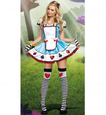 N314 Costum Halloween Alice in Tara Minunilor foto