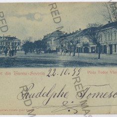 3547 - TURNU-SEVERIN, Market, Litho - old postcard - used - 1899