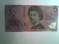 Bancnota Australia 5 $ foto