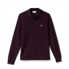 LACOSTE CLASSIC FIT LONG-SLEEVE POLO IN MARL PETIT PIQUE- M foto