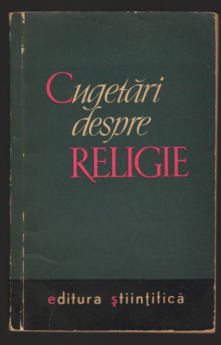 (C6987) CUGETARI DESPRE RELIGIE