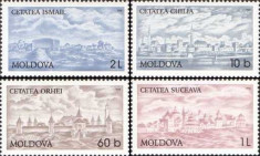 MOLDOVA 1998, Cetati medievale, serie neuzata, MNH foto