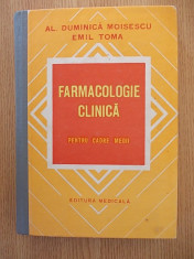 FARMACOLOGIE CLINICA- MOISESCU, TOMA- cartonata foto