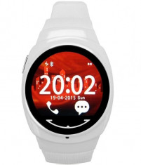 Ceas Smartwatch iUni Classic O100, BT, LCD 1.3 Inch, Alb foto