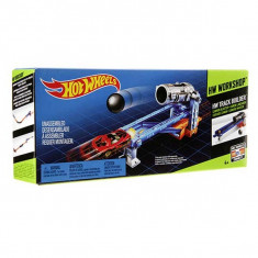 Jucarie Pista Hot Wheels Workshop Track Builder Cannon Blaster BGX80 Mattel foto