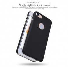 Husa iPhone 7 8 Super Frosted Shield + Folie Protectie by Nillkin Neagra foto