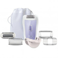 Epilator Philips HP6523/02 Satin Soft Wet &amp;amp; Dry alb / mov foto