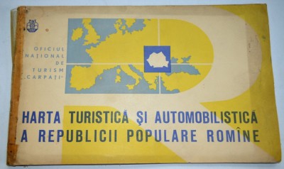 Harta turistica si automobilistica a R. P. R. - ont foto