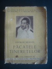 COSTACHE NEGRUZZI - PACATELE TINERETELOR {1942} foto