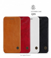 Husa iPhone 7 8 Qin Leather Case by Nillkin Black foto