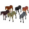 Set animale domestice 6 cai din plastic