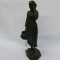 RICHARD HETTE-artist sculptor iesean-statueta-Taranca-bronz patinat- anii 1920