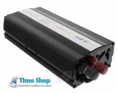 Invertor de tensiune cu usb, 12v -&amp;gt; 220v, 600w, well, PSUP-INV/U-12V600W/02-WL foto