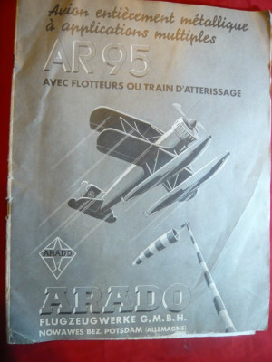 Revista L&amp;#039;Aeronautic ian.1938 ,pe coperta Avion Arado 95 , 50 pag.ilustrate mari foto