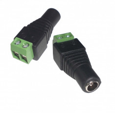 Adaptor mufa DC 5.5 x 2.1 mm MAMA - UTP - FEMALE - CCTV foto