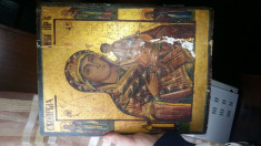 Icoana veche ruseasca pictata pe lemn sec 18 foto