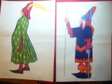 8 Desene in acuarela -Uniforme si Costume din Boccacio -autor pictor Dan Pandele, Portrete, Altul