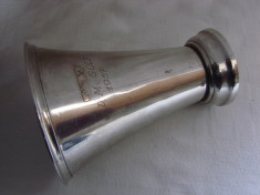 Cupa din alama argintata inscriptionata DM-GOLF 1957 foto
