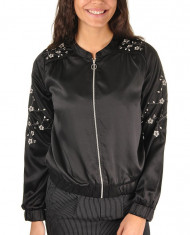 Jacheta bomber cu broderie florala Vero Moda - 10174865 negru foto