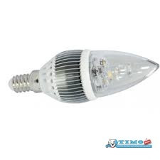 Bec LED lumanare, putere: 4xLED, max.4W / E14 / 220-240V / 6500K foto