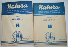 Revista natura biologie NR. 4, 5 iulie, august, septembrie, octombrie / 1961 foto