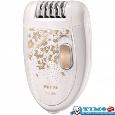 Epilator Philips HP6423/00, 2 Viteze, 20 de puncte de prindere, Alb foto