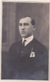 Bnk foto - Portret de barbat - Foto Pelisor Bucuresti 1927, Alb-Negru, Romania 1900 - 1950, Portrete