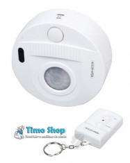 Detector de miscare wireless cu infrarosu pt tavan 130dB Konig SEC-APC10 foto