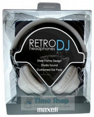 Casca stereo dj retro alb maxell HEADPHONE-RETROWE-MXL foto