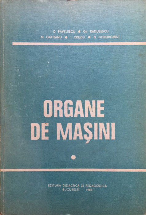 ORGANE DE MASINI - Pavelescu