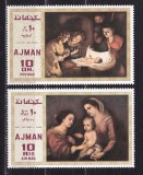 Ajman 1969 pictura MI 455-456 MNH, Nestampilat