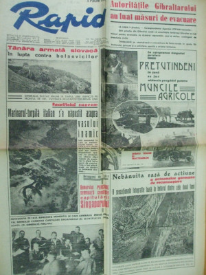 Rapid 6 martie 1942 sfantul Toader al tractoarelor cucoanele au tabarat pe stofe foto