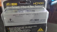 Procesor de sunet Behringer Micro HD 400 Hum Destroyer foto