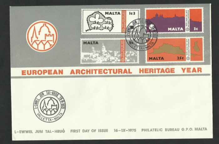 SERIE MALTA 1975--FDC