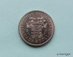 CANADA - 1 Dollar 1971 - BRITISH COLUMBIA foto