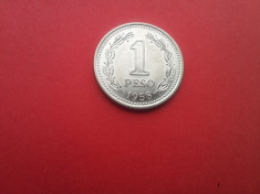 1 PESO 1958-ARGENTINA-AUNC foto