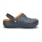 Papuci captusiti pentru barbati Crocs Hilo Lined Clog Charcoal Mango (Crc16151-0U2)