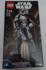 Lego Star Wars 75118 Captain Phasma Robot Personaj 82piese nou sigilat Original foto