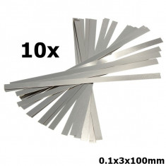 10x 0.1x3x100mm Nickel Battery Strap Strip AL094 foto