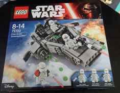 Lego Star Wars 75100 First Order Snowspeeder Ordinul Intai 444piese 3 minifiguri foto