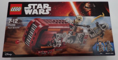 Lego Star Wars 75099 Nava Spatiala Rey&amp;#039;s Speeder 193piese 2 minifigurine Sigilat foto