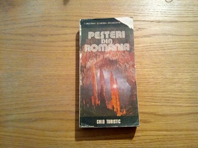 PESTERI DIN ROMANIA - Ghid Turistic - T. Orghidan, St. Negrea, Gh. Racovita, C. Lascu Ion Chirescu (desene) -1984, 453 p. cu planse si harti foto