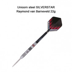 Set Darts Unicorn steel SILVERSTAR Raymond van Barneveld 22g foto
