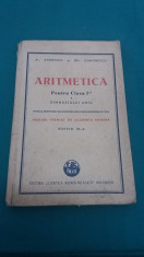 ARITMETICA PENTRU CLASA I-A A GIMNAZIULUI UNIC/1946/ AL. ANDRONIC foto