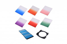 Kit 6 filtre + holder Commlite Graduated Color compatibile Cokin P foto