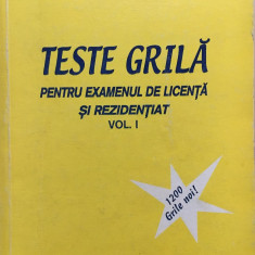 TESTE GRILE PENTRU EXAMENUL DE LICENTA SI REZIDENTIAT M. Negru, L. Anghel vol. I