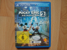 PsVita - Joc Sony PlayStation Vita - Disney Epic Mickey 2 The power of Two foto