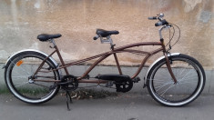 Bicicleta Tandem Neuzer Twilight / Bicicleta de oras dubla / Cruiser SHIMANO N 3 foto