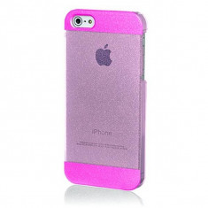 Husa Protectie Spate Celly Glcov2Ip501 Glitter Glamme fucsia pentru Apple iPhone 5 foto